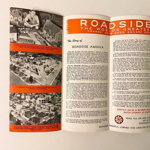 Vintage Roadside Amerca Indoor Miniature Village Pennsylvania Brochure Pamphlet - Picture 6 of 13